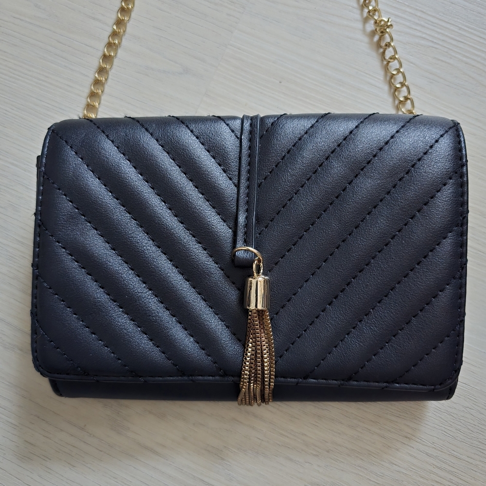 Black Dressy Handbag Clutch Crossbody